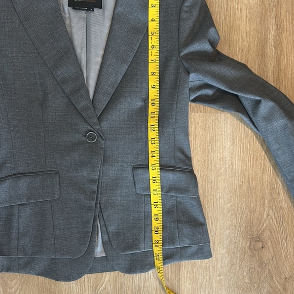 BCBG MAXAZRIA women’s grey double detail blazer size S - Picture 12 of 13